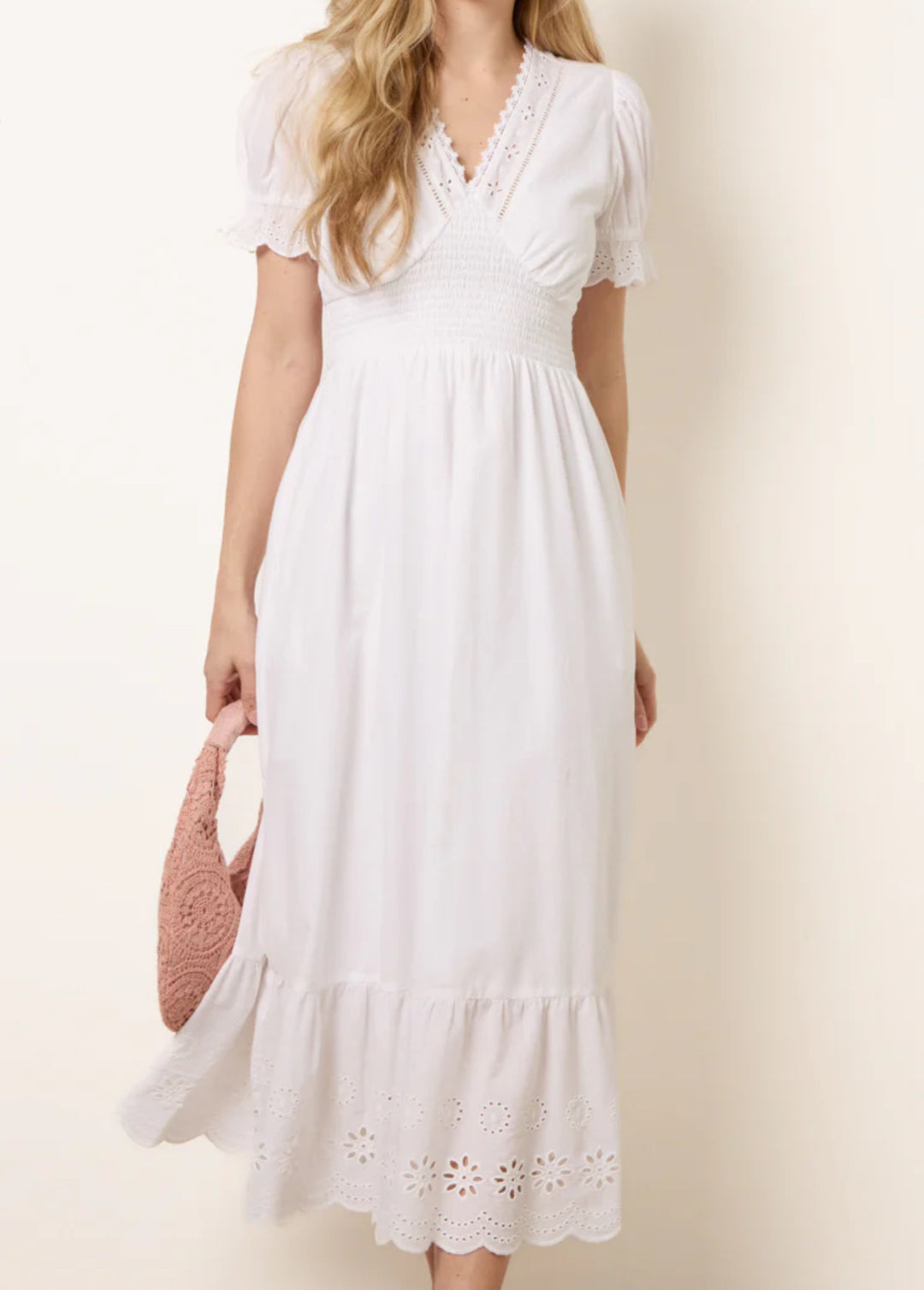 Campbell Dress - White