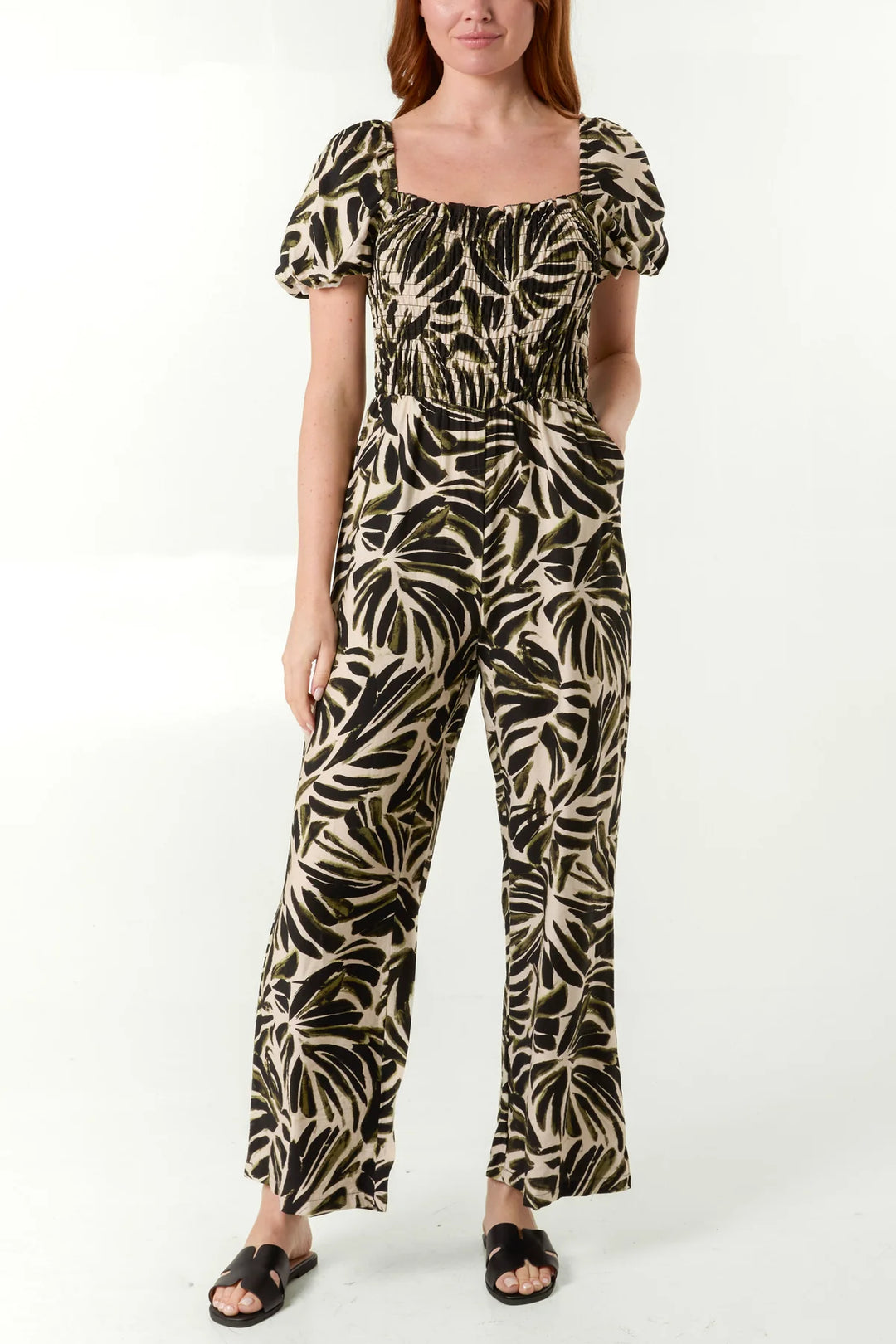 Hermione Jumpsuit - Khaki Green