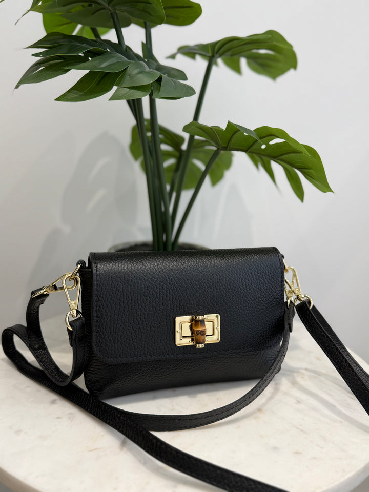 Cedar Leather Bag - Black