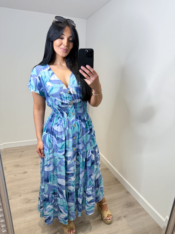 Aqua Maxi Dress