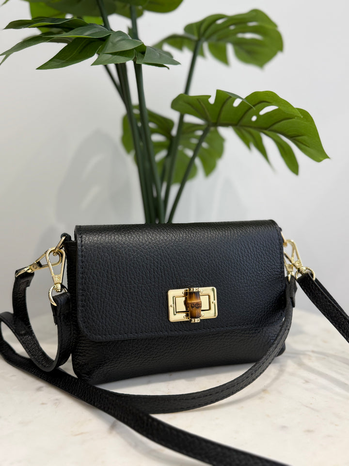 Cedar Leather Bag - Black