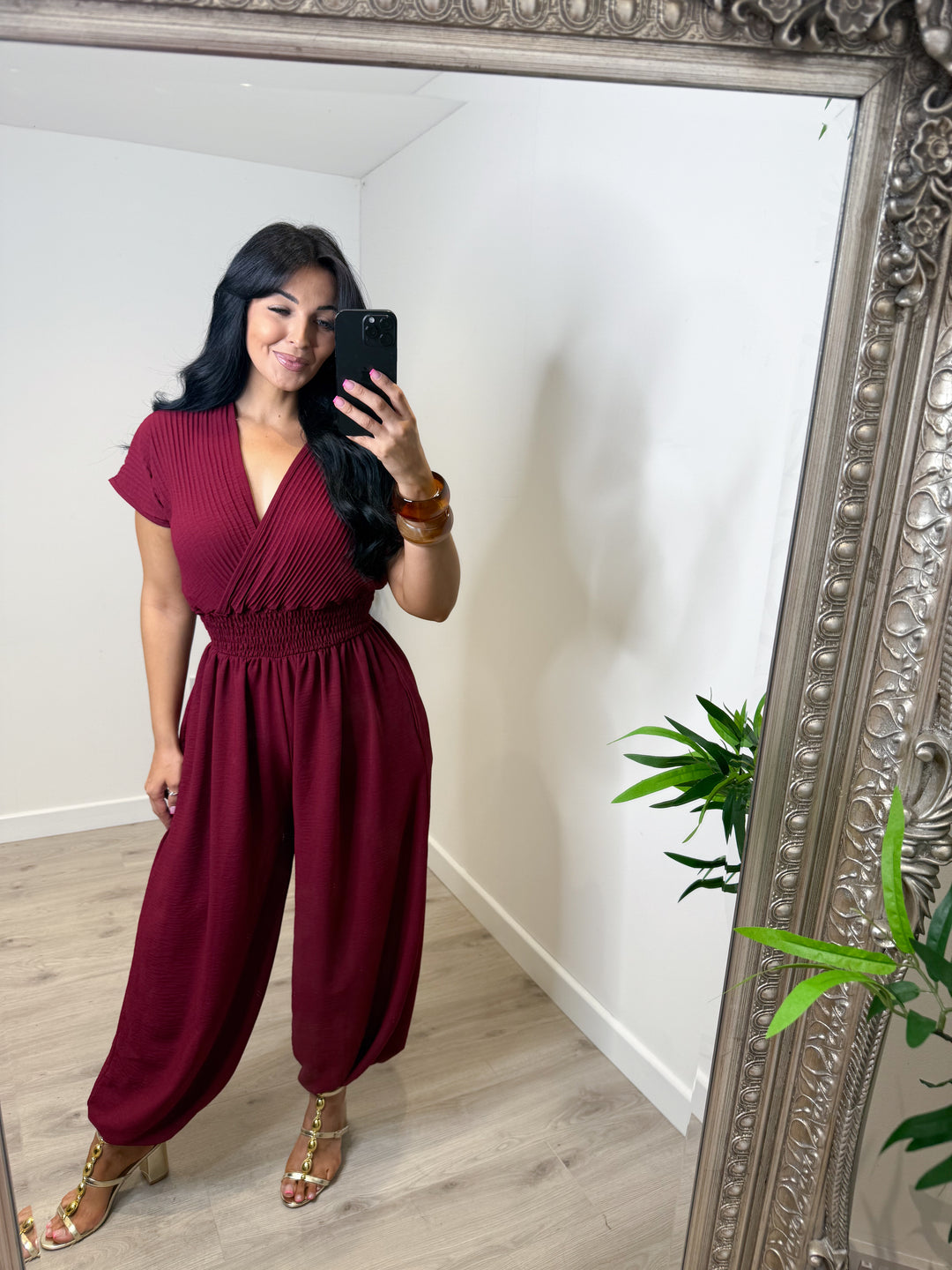 Hilary Jumpsuit - Wine