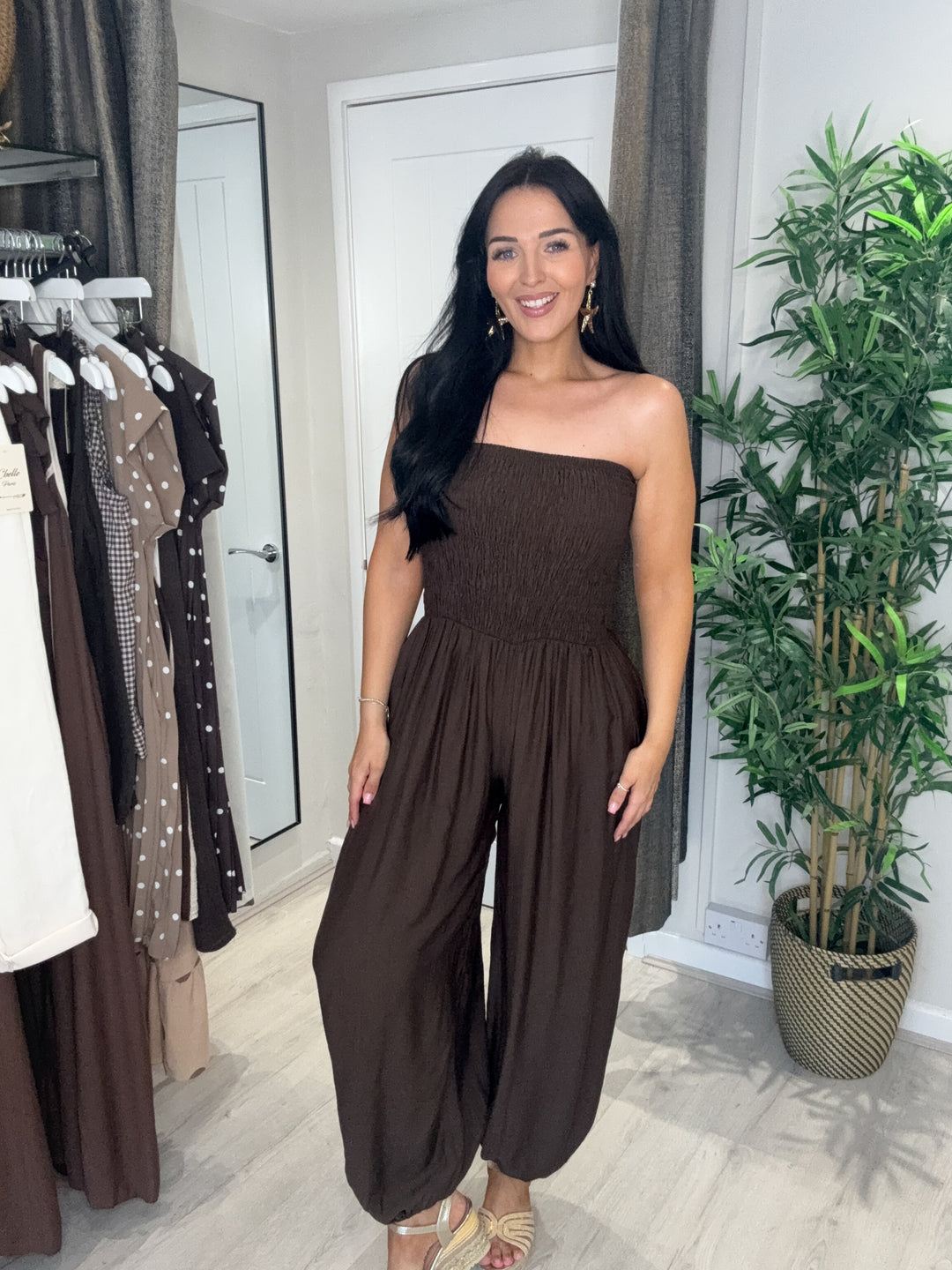Evelyn Jumpsuit - Chocolate