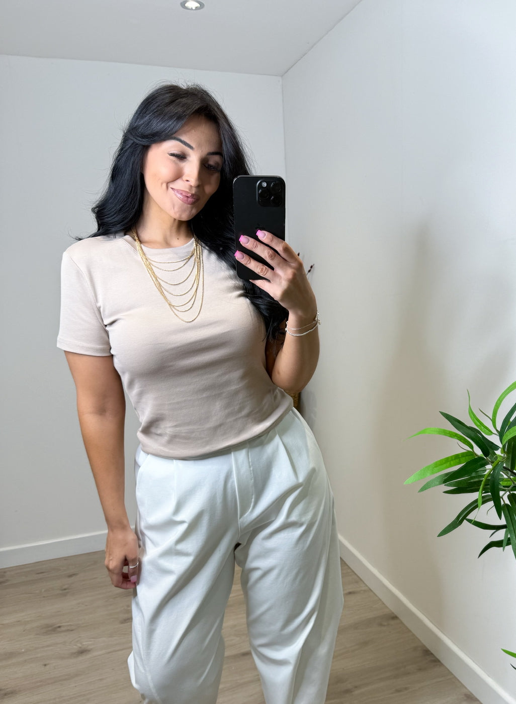 Basic T-Shirt - Beige