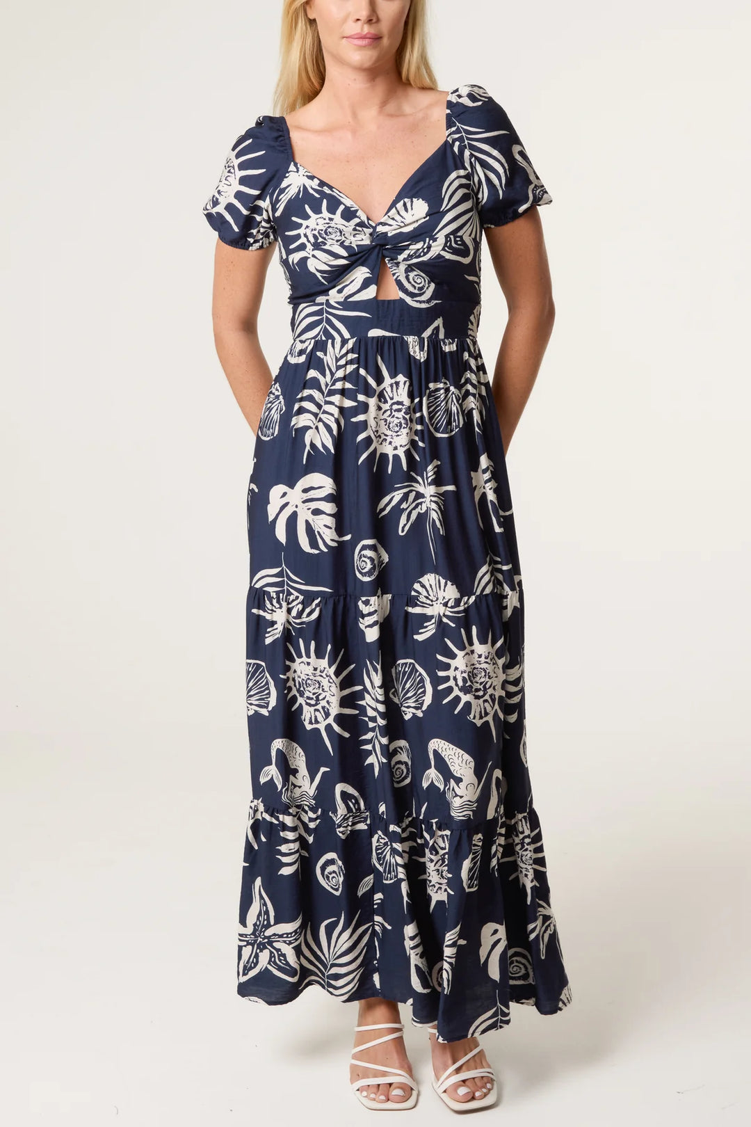 Sealife Dress - Navy