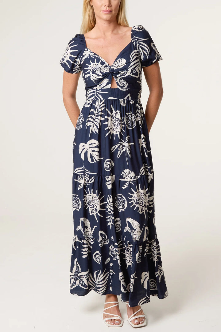 Sealife Dress - Navy