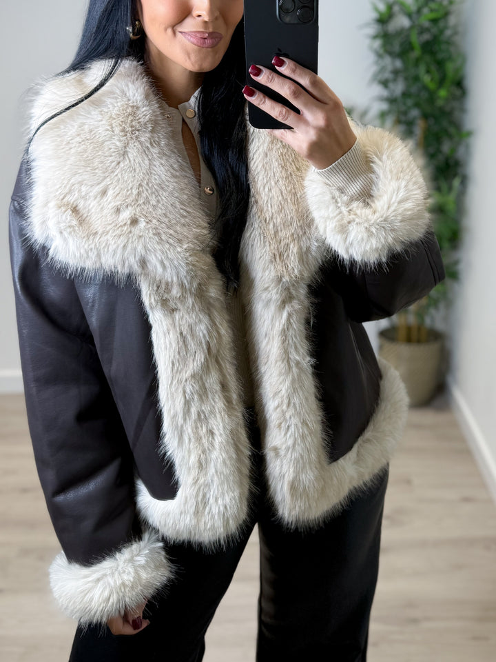 Luxury Reversible Coat - Chocolate