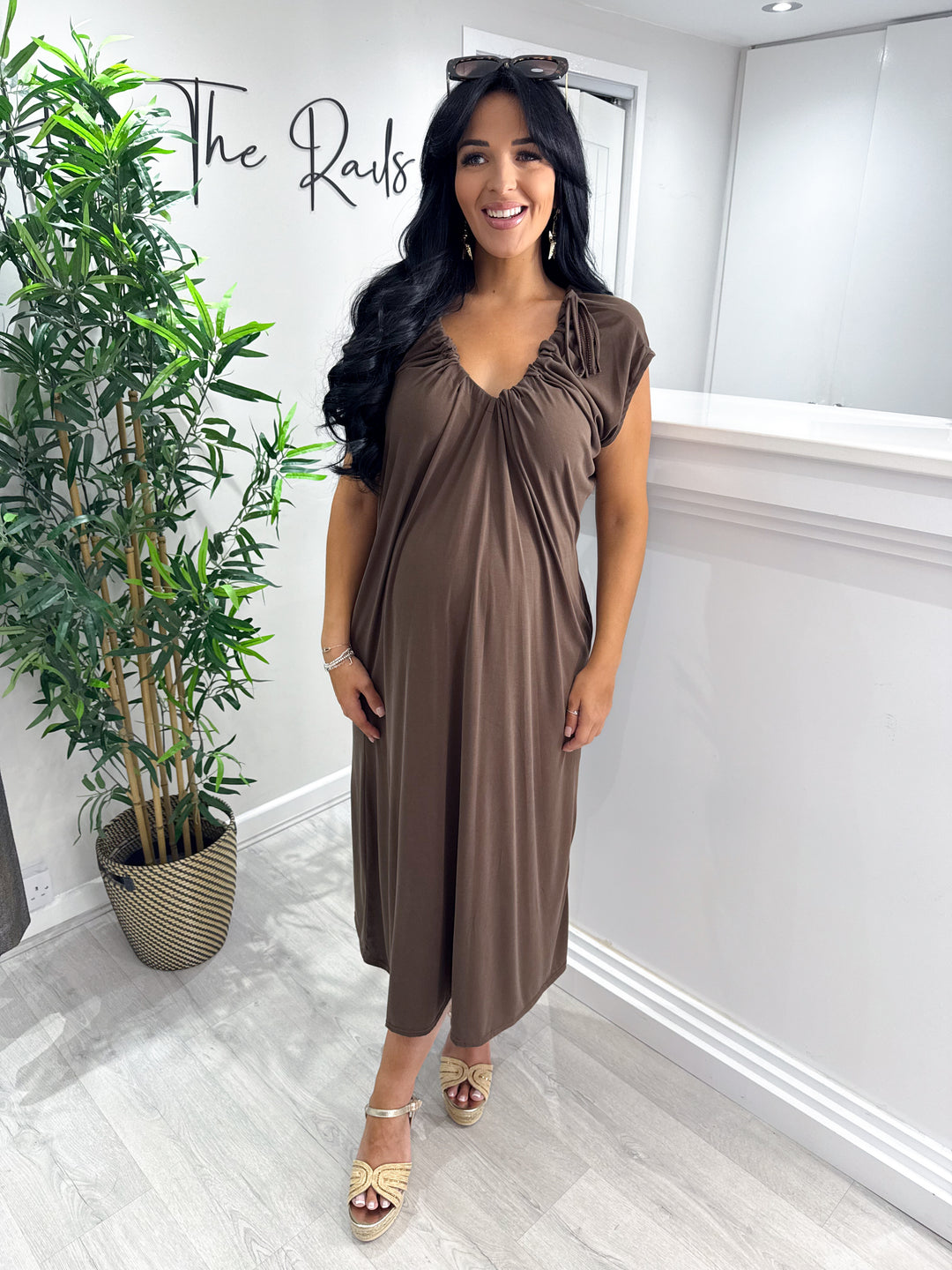 Carly Dress - Chocolate