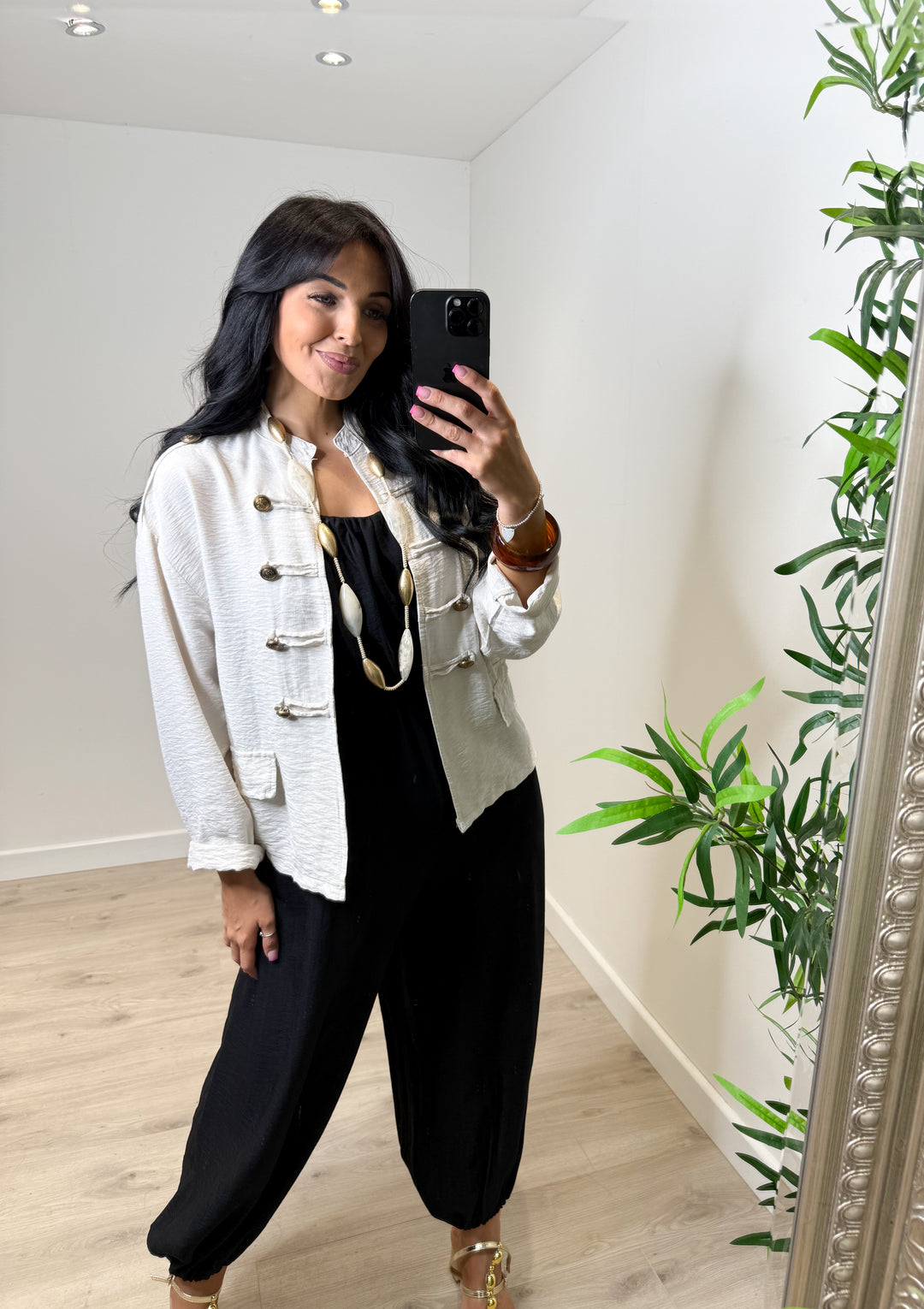 Lightweight Military Jacket - Beige