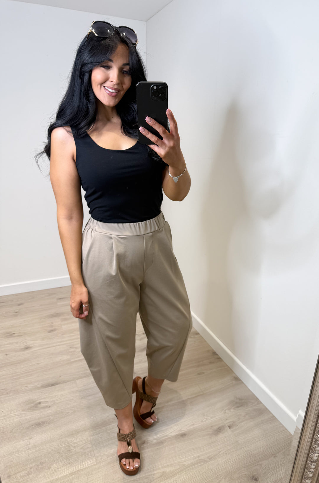 Francis Barrel Trousers - Mocha