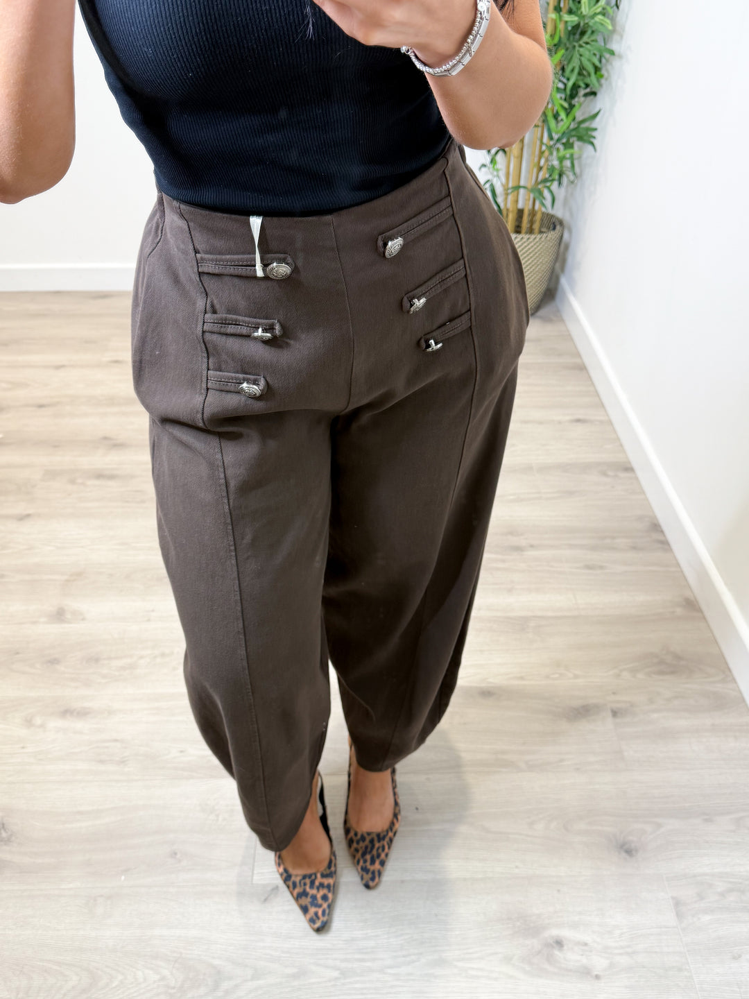 Military Trousers - Chocolate