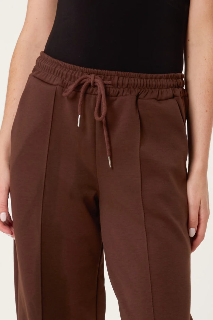 Barrel Leg Joggers - Chocolate