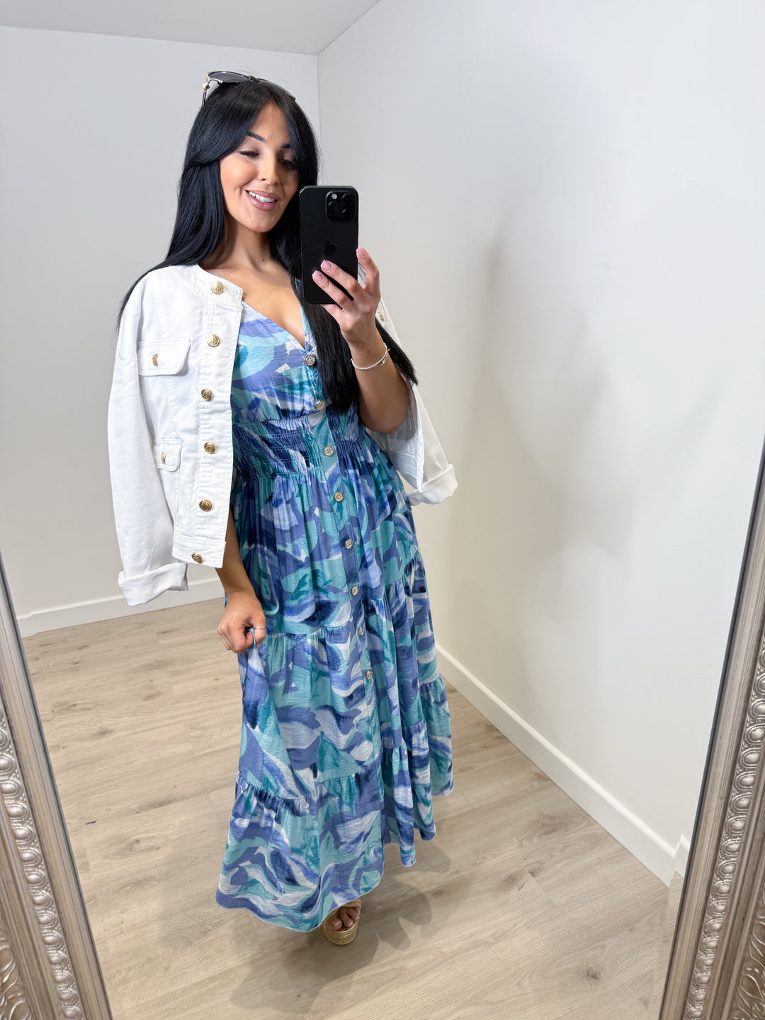 Aqua Maxi Dress