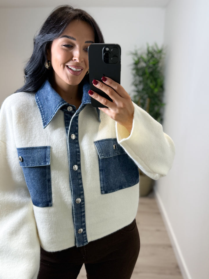 Katy Denim Trim Jacket