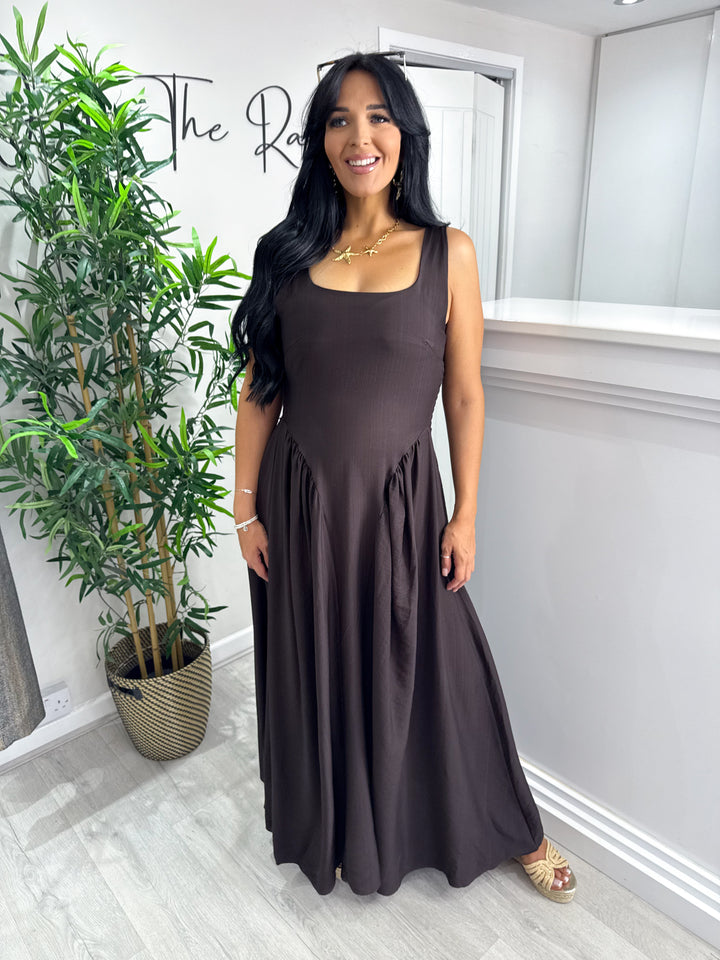Chester Dress - Chocolate