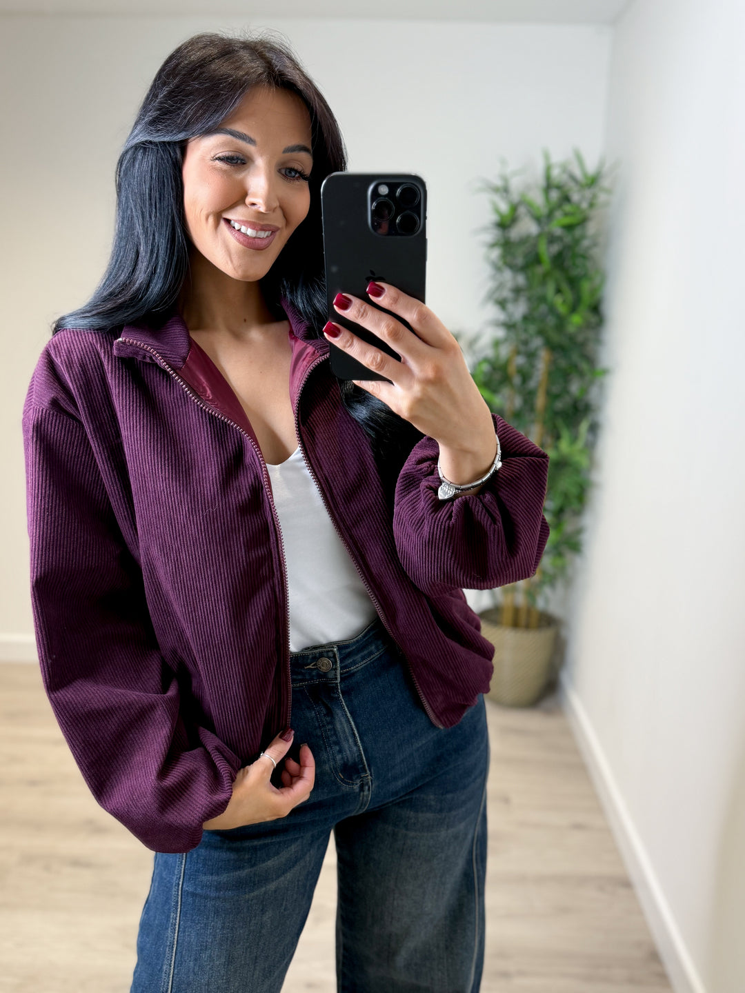 Corduroy Jacket - Wine