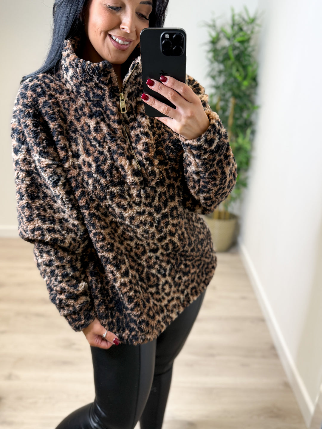 Leopard Snuggle Top
