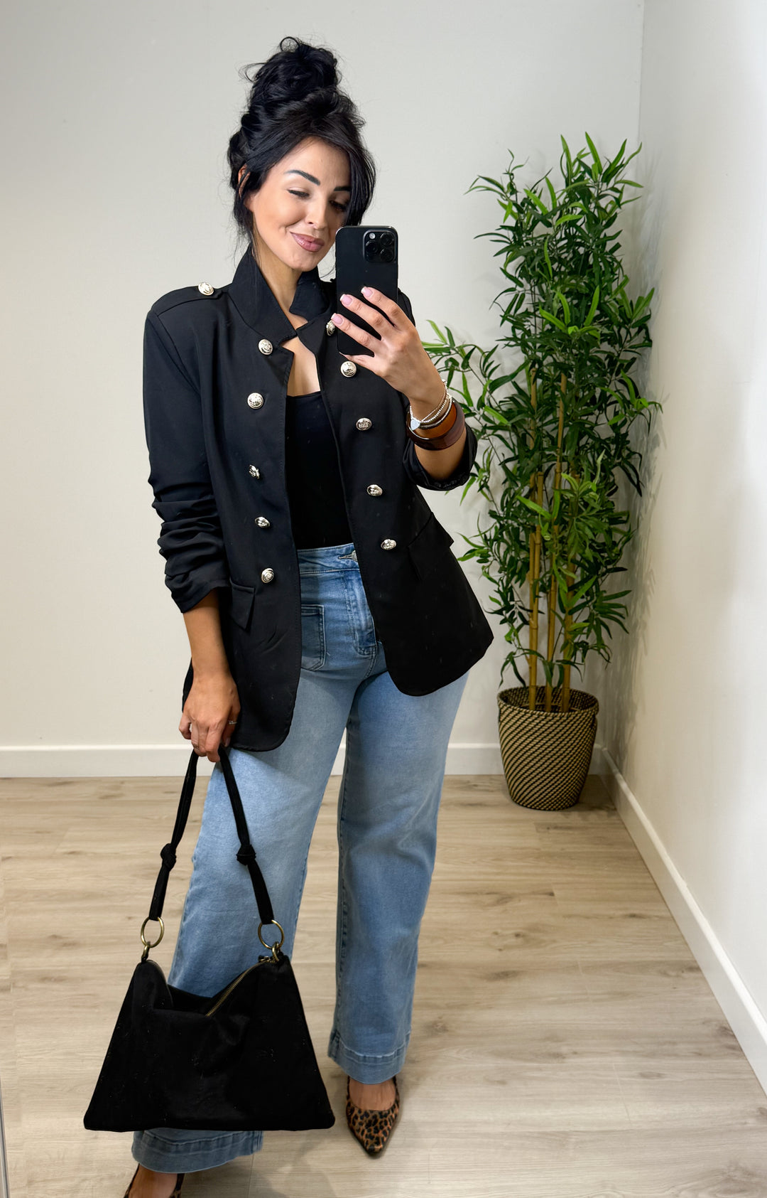 Military Blazer - Black