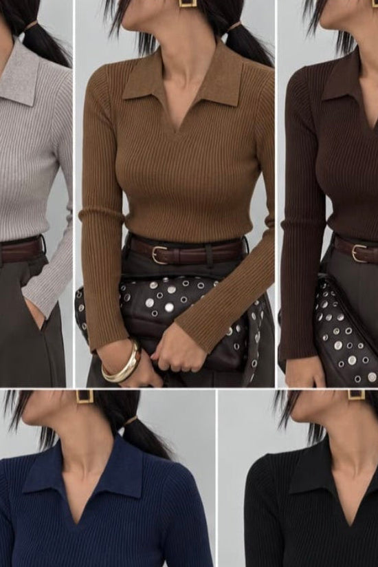 Macey Soft Knit Top - Toffee