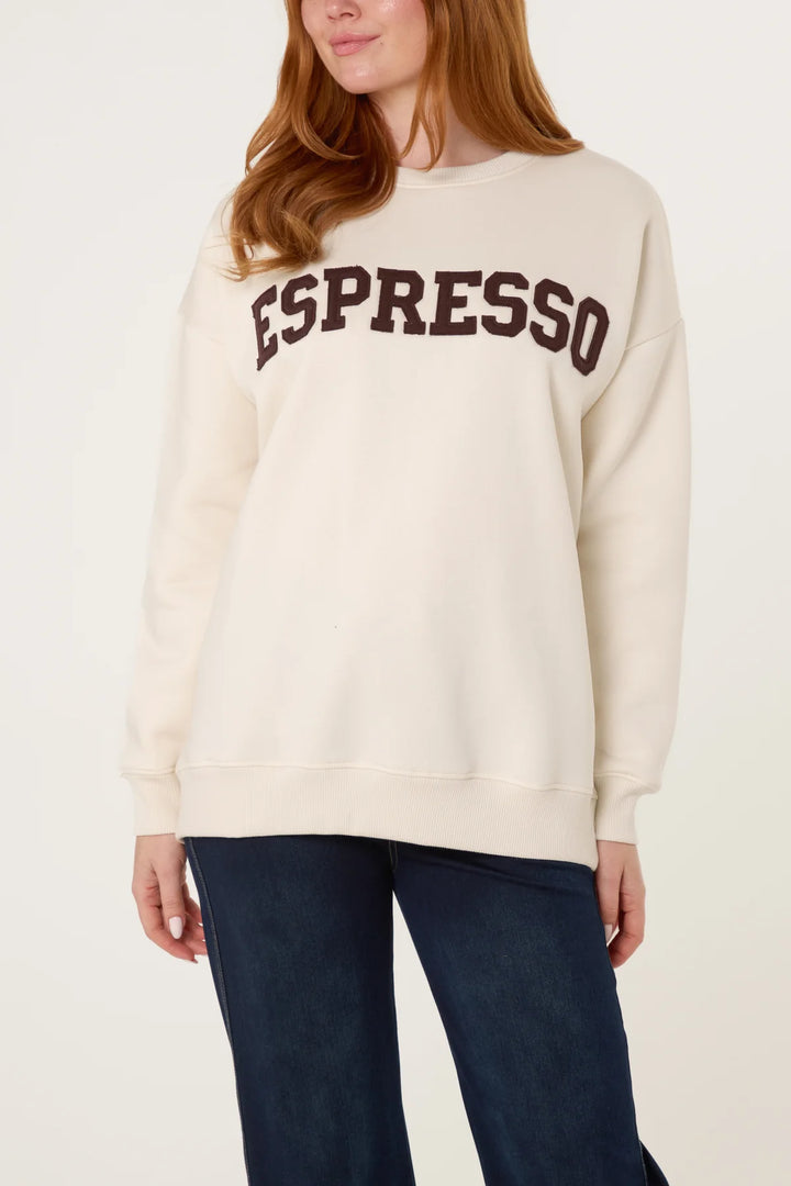 Espresso Sweatshirt - Beige