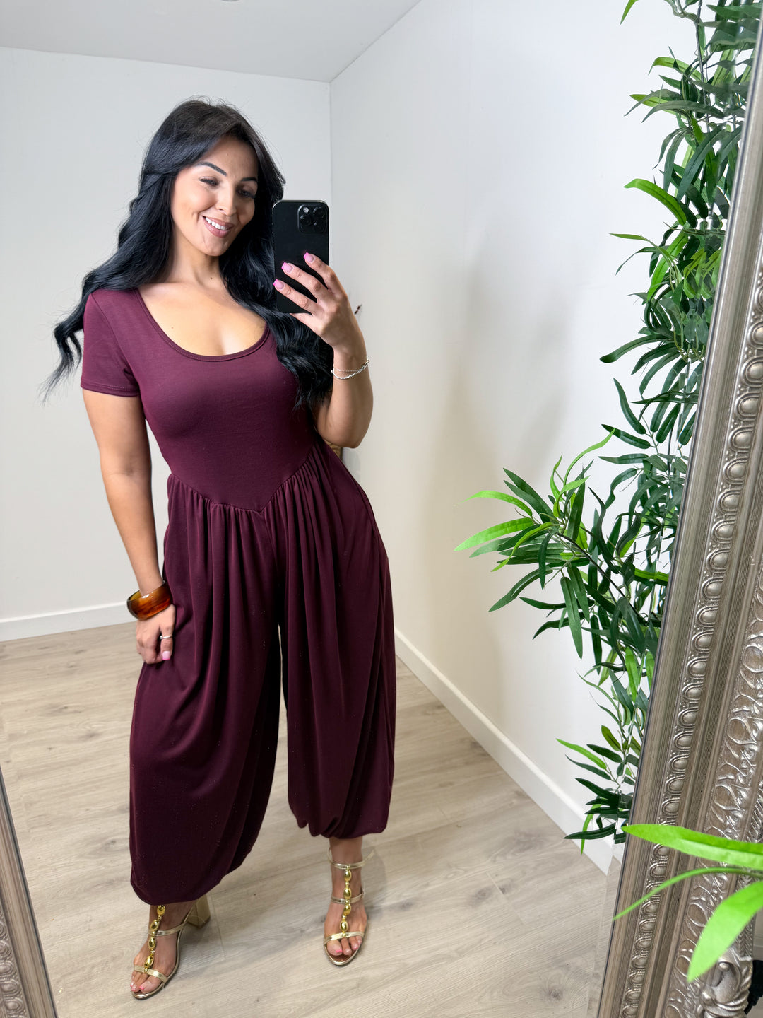 Rio Jumpsuit - Wine