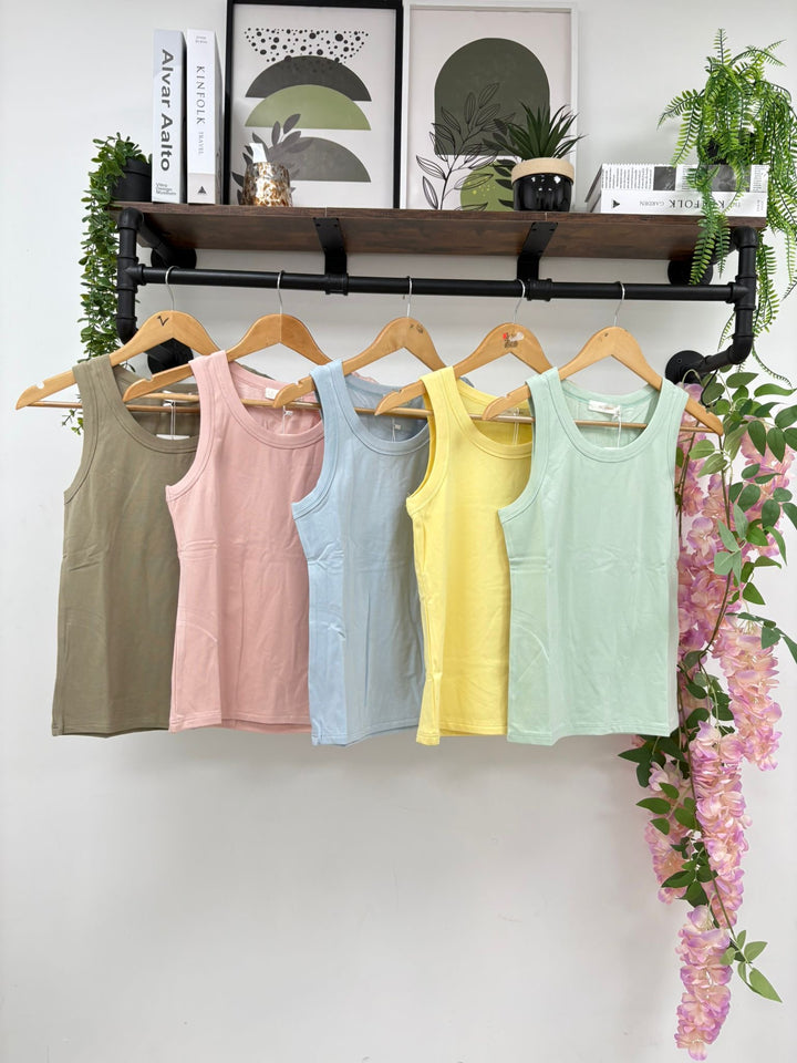 Basic Vest Top - White