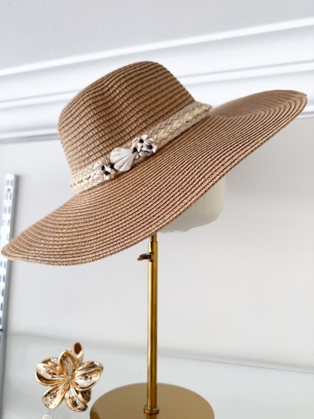 Summer Shell Hat - Camel