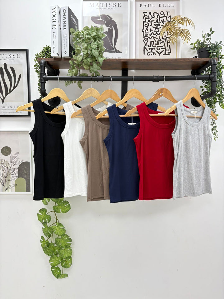 Basic Vest Top - White