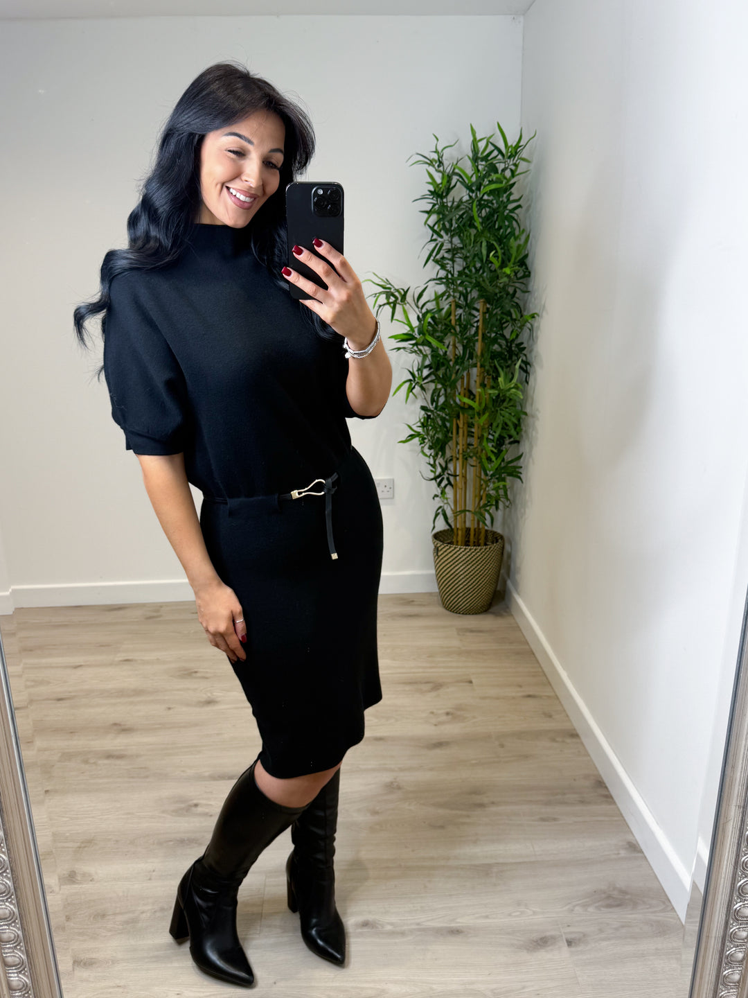 Jenny Jumper Dress - Black