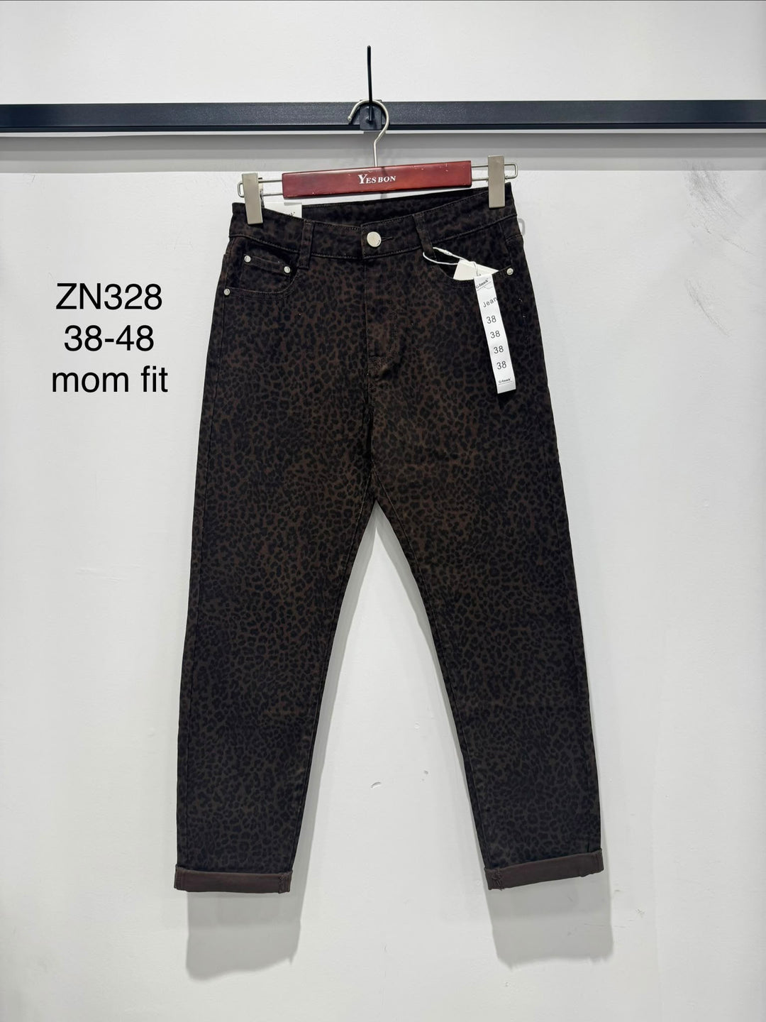 Leopard Mom Jeans