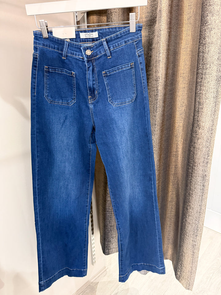 Double Pocket Dark Wash Jeans