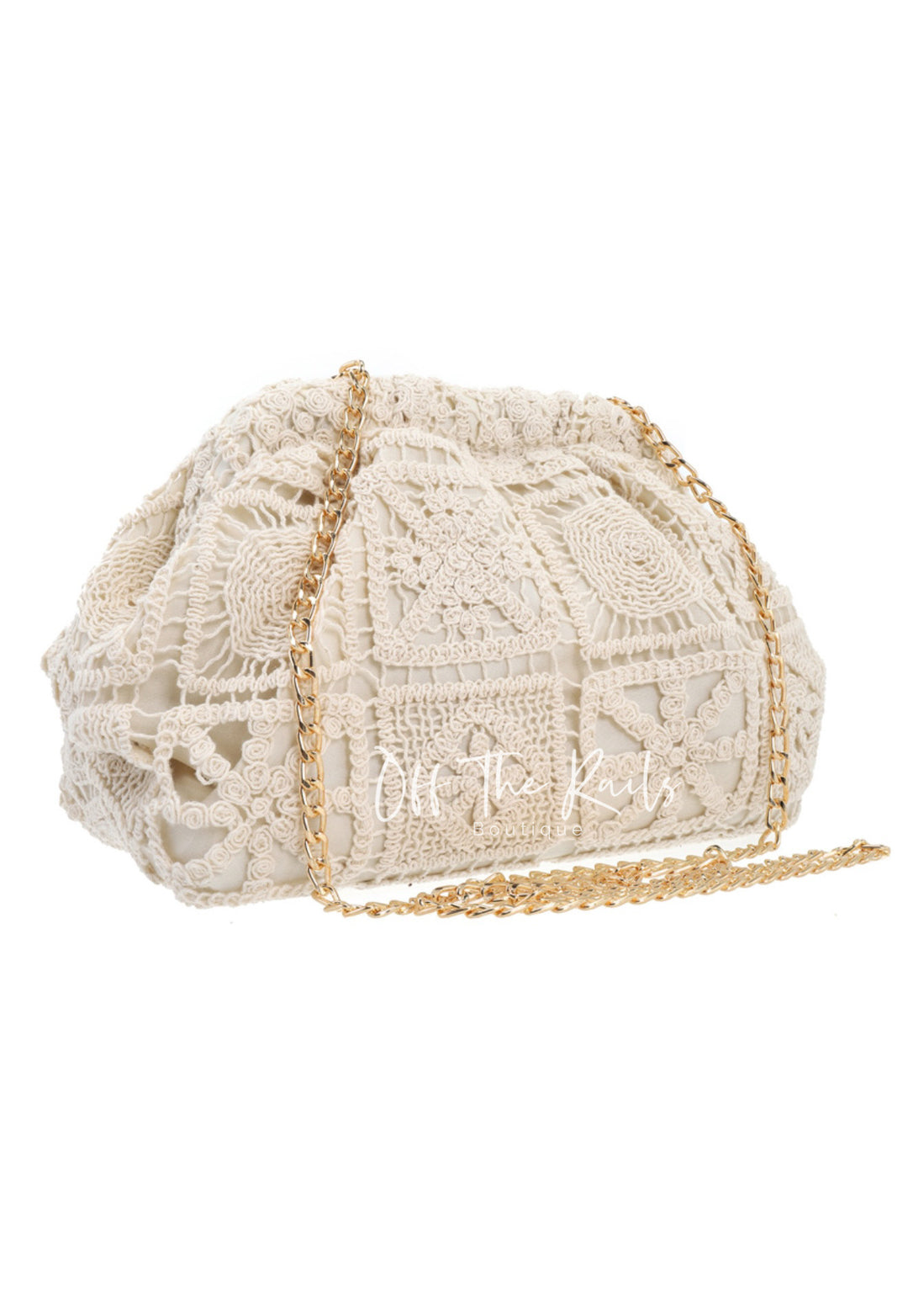 Callie Crochet Bag - Beige