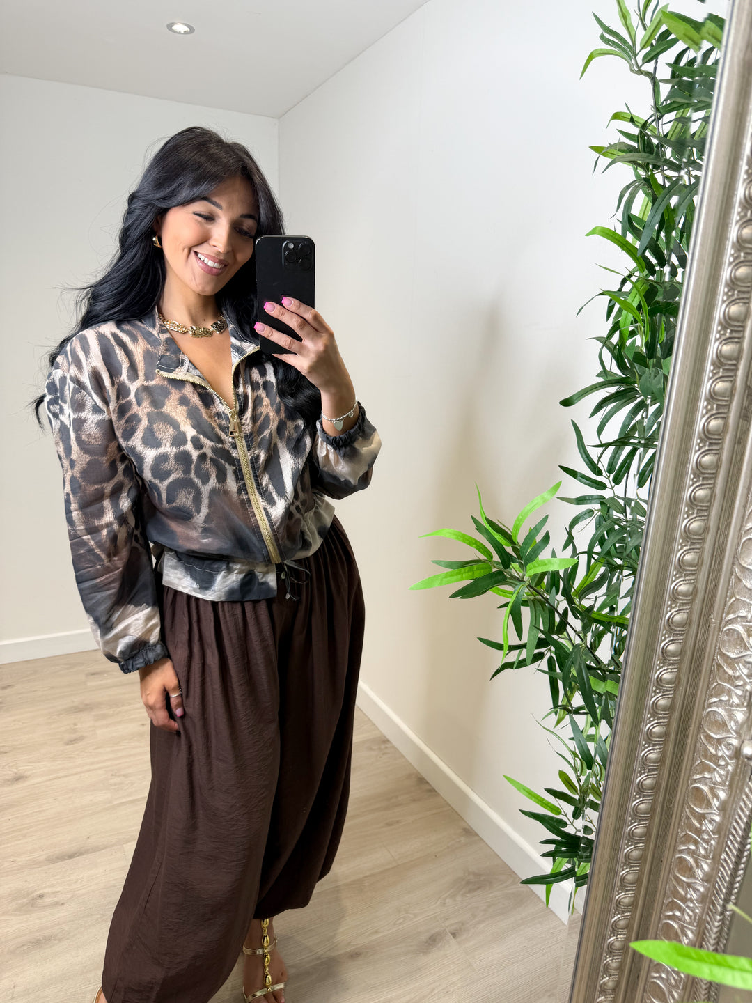 Leopard Bomber Jacket