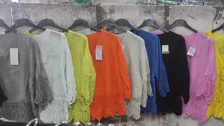 Jayne Crochet Top - Lime Green