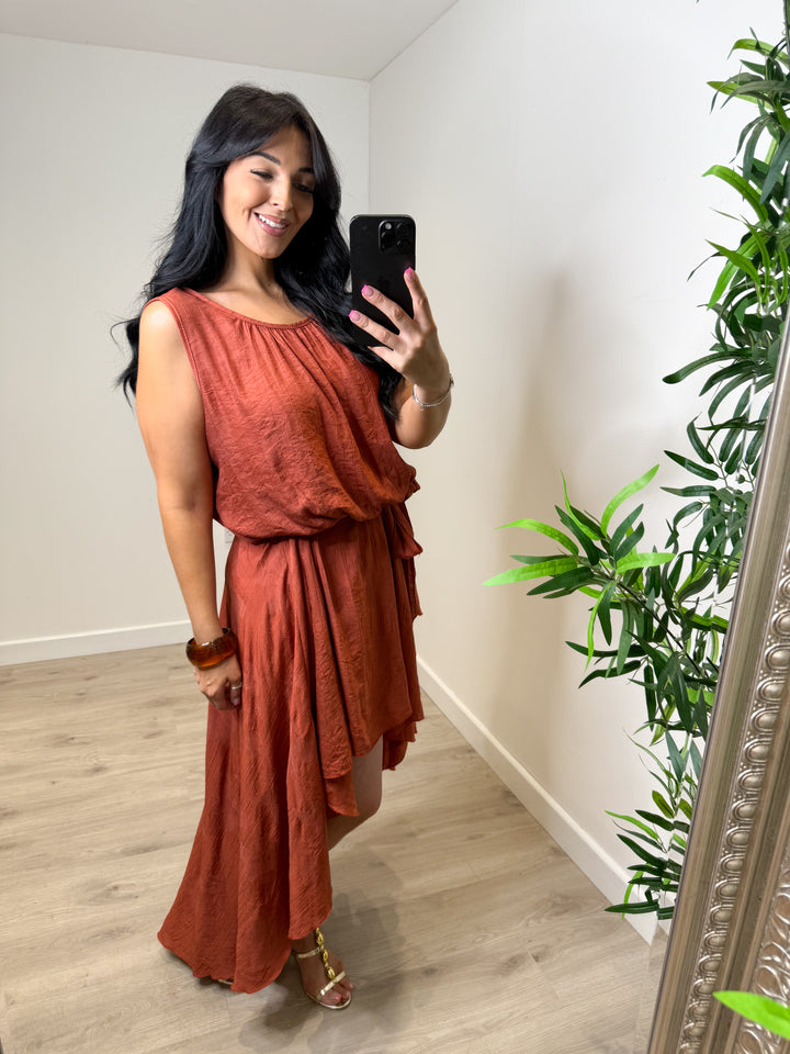 Kayley Dress - Rust