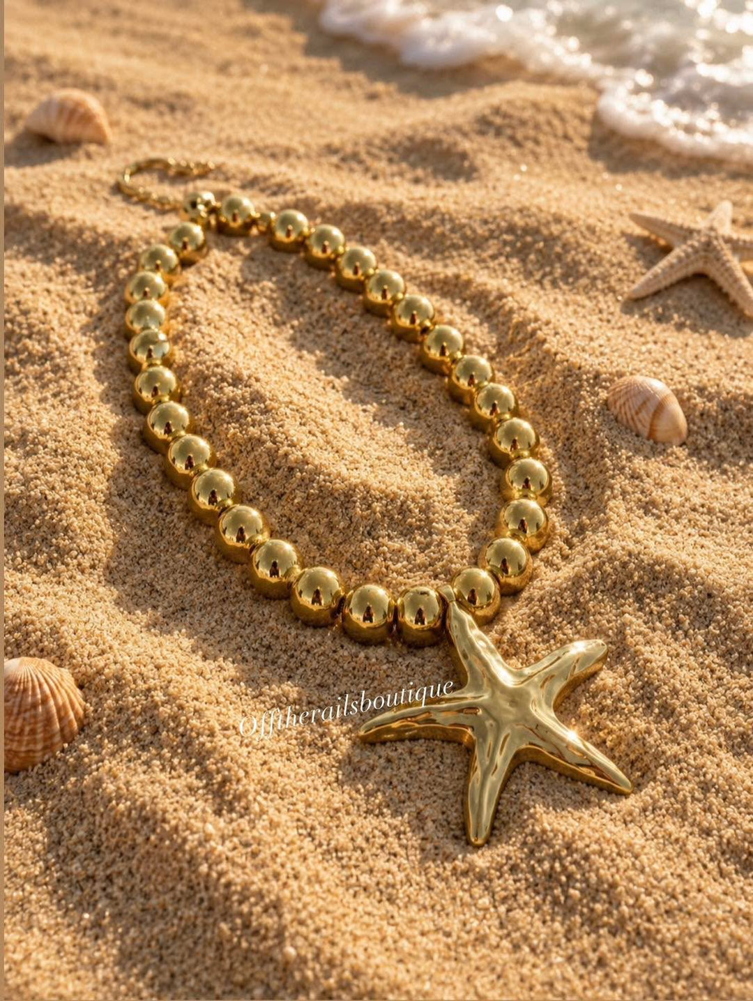Starfish Necklace - Gold