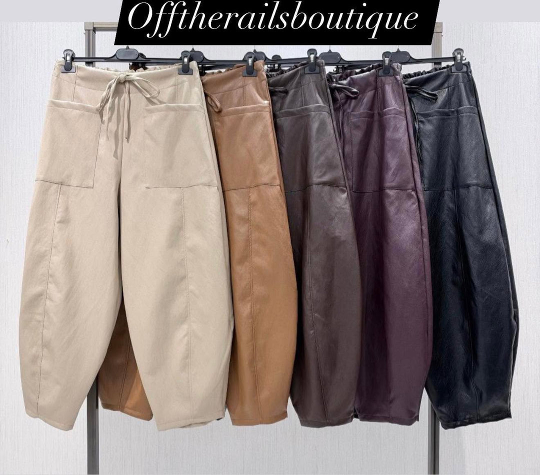 Elvin PU Trousers
