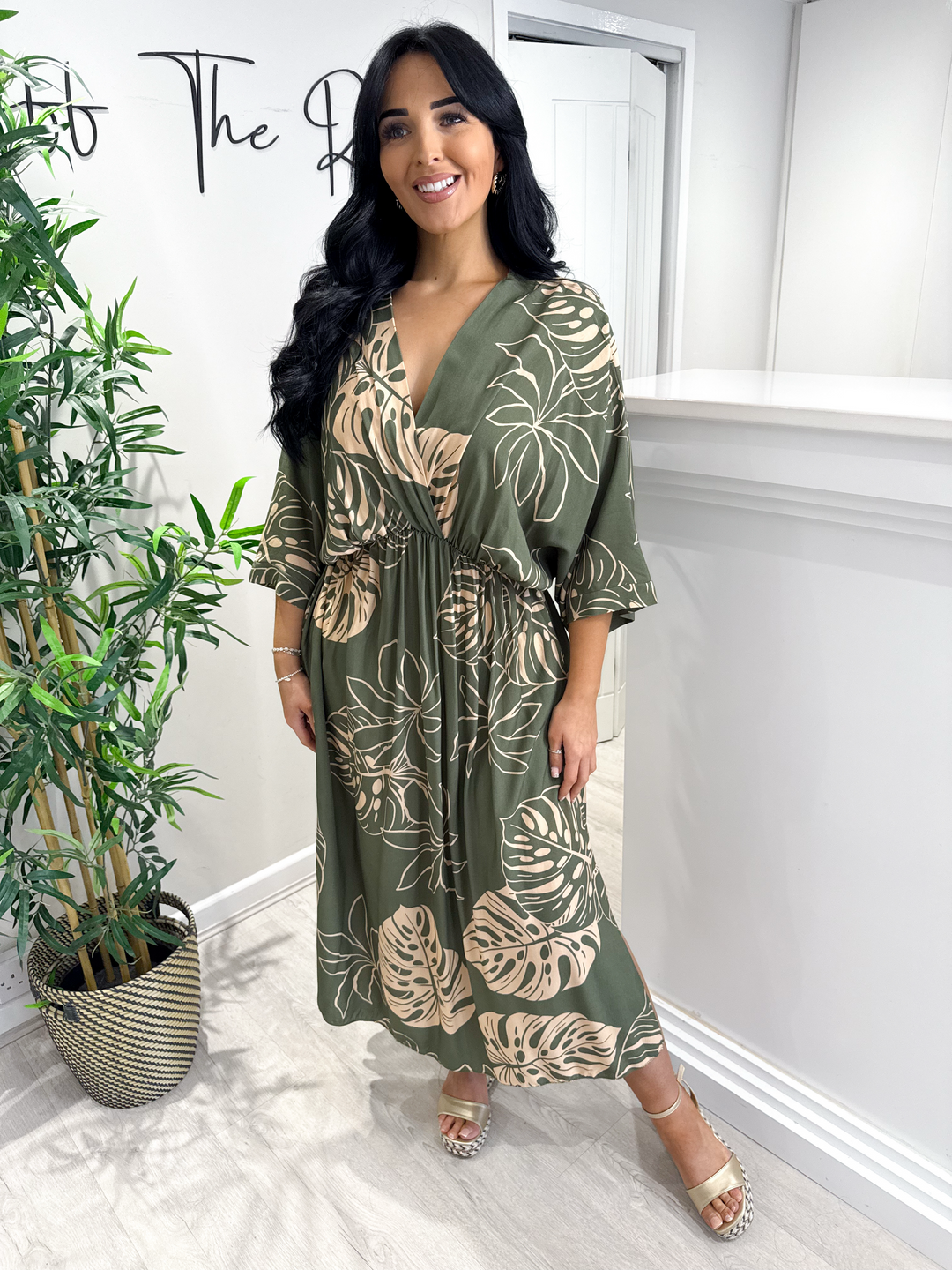 Pamela Dress - Khaki Green