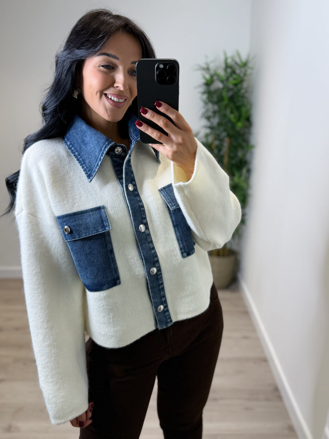 Katy Denim Trim Jacket
