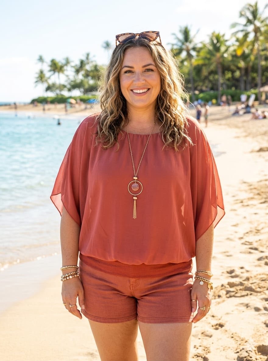 Cara Top - Burnt Orange