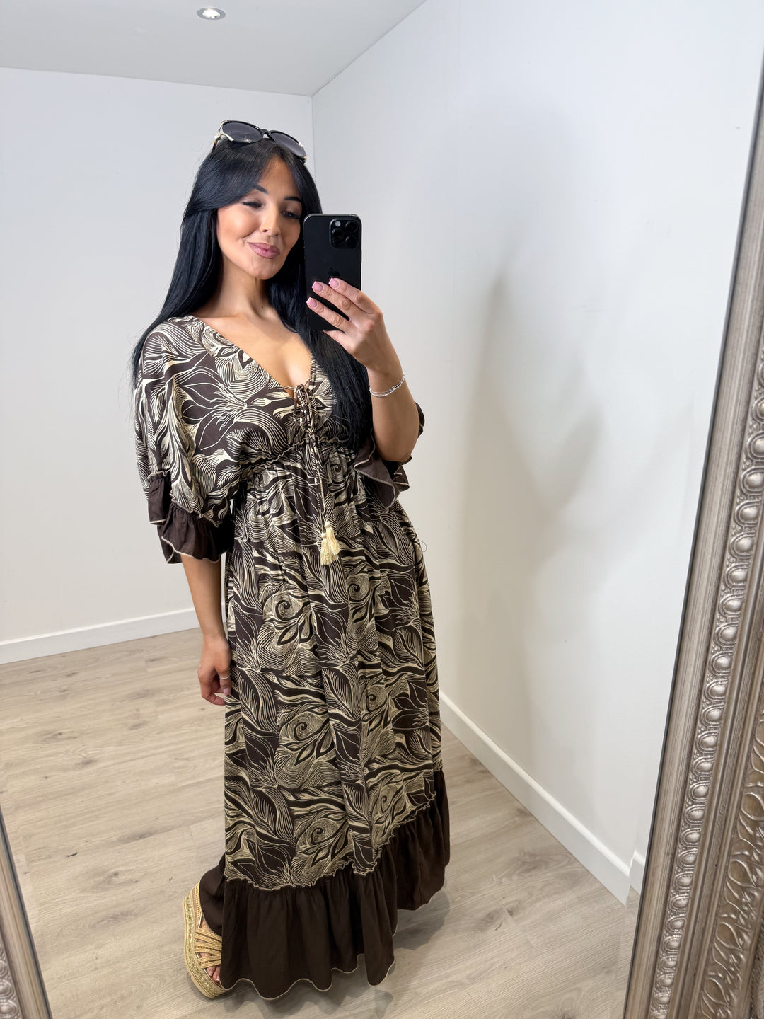 Emilia Dress - Chocolate