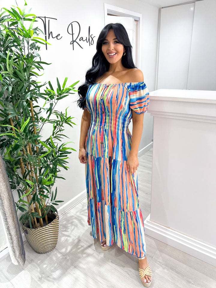 Rainbow Maxi Dress