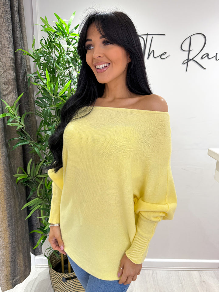 Maple Soft Knit Top - Yellow