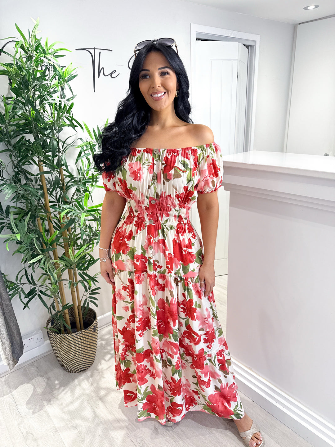 Penny Maxi Dress - Red