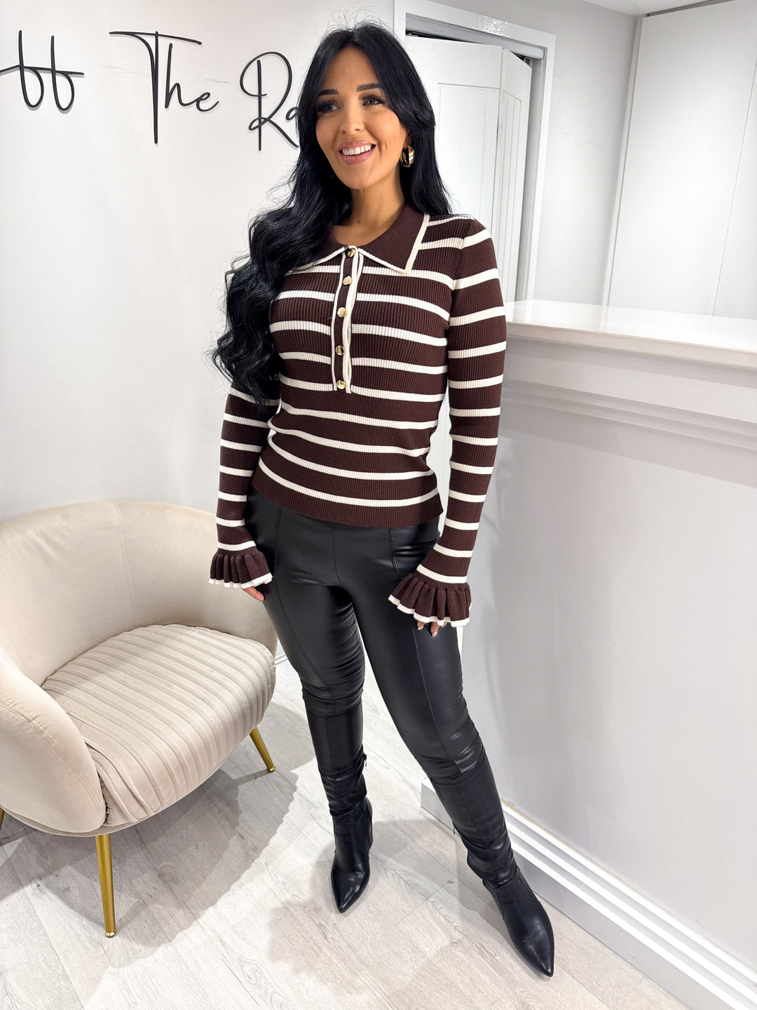 Chocolate Stripe Top