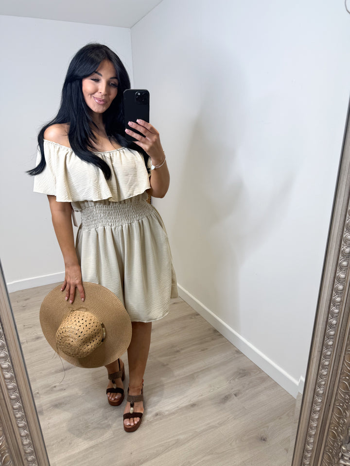 Elsa Playsuit - Beige