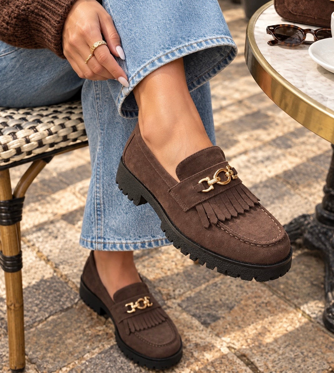 Adeline Loafers - Chocolate
