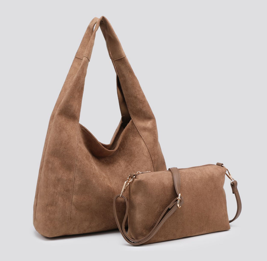 Faux Suede Sand Bag (Double Handle)