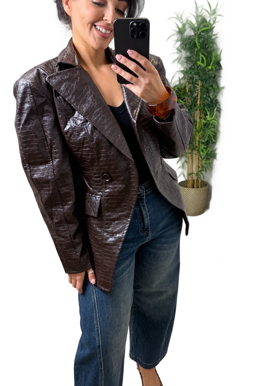 Snake Print Blazer