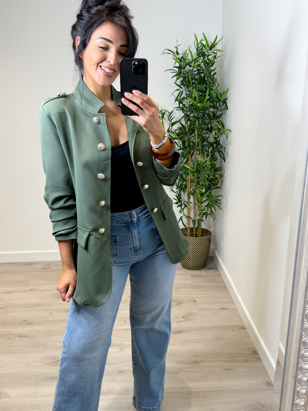Military Blazer - Khaki Green